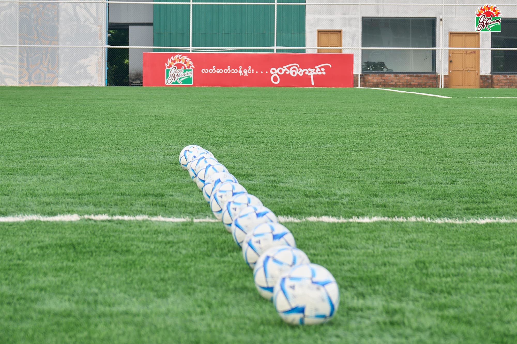 Supporting the Future - MFF summer football class slide 1