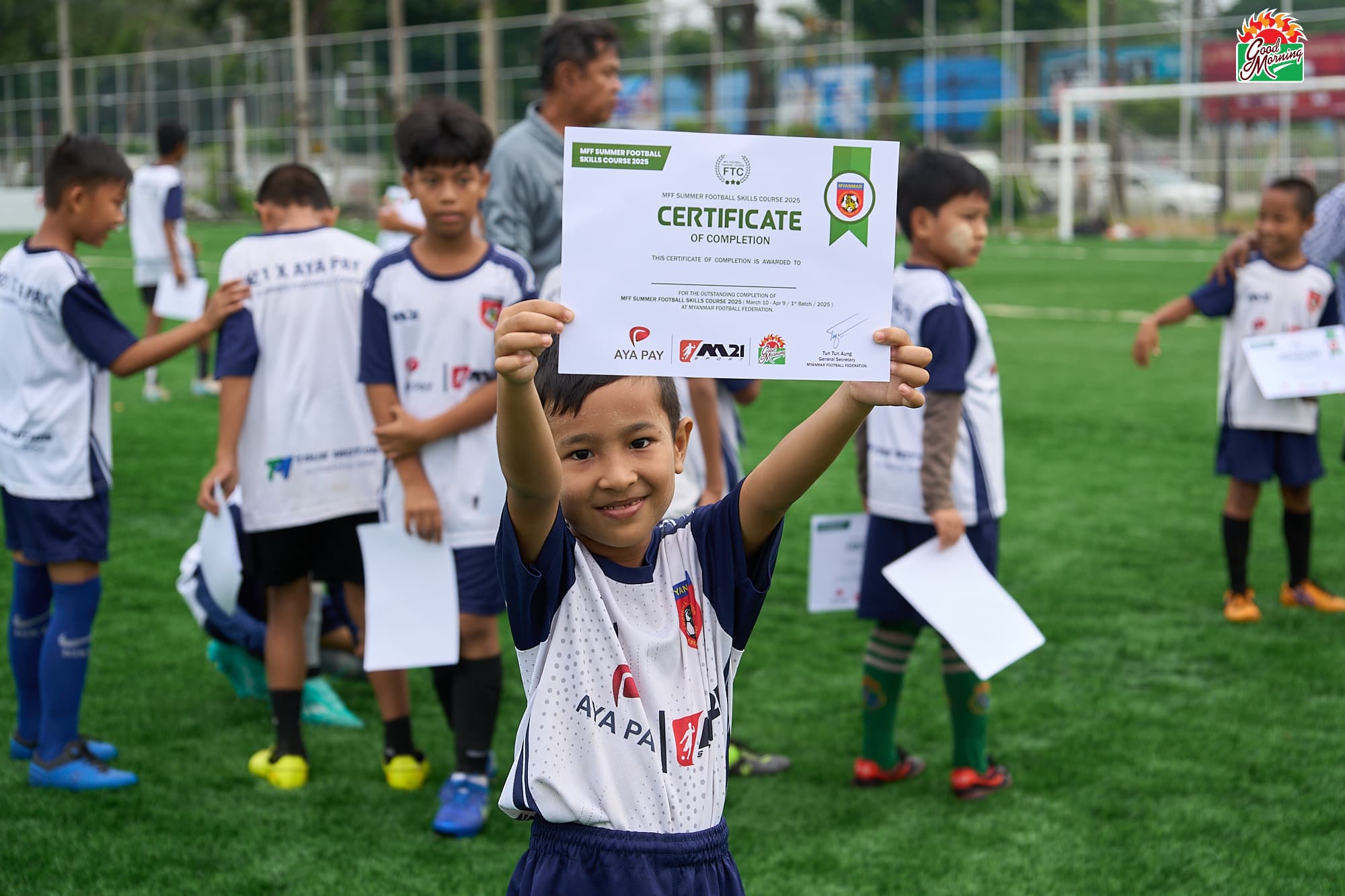 Supporting the Future - MFF summer football class slide 3