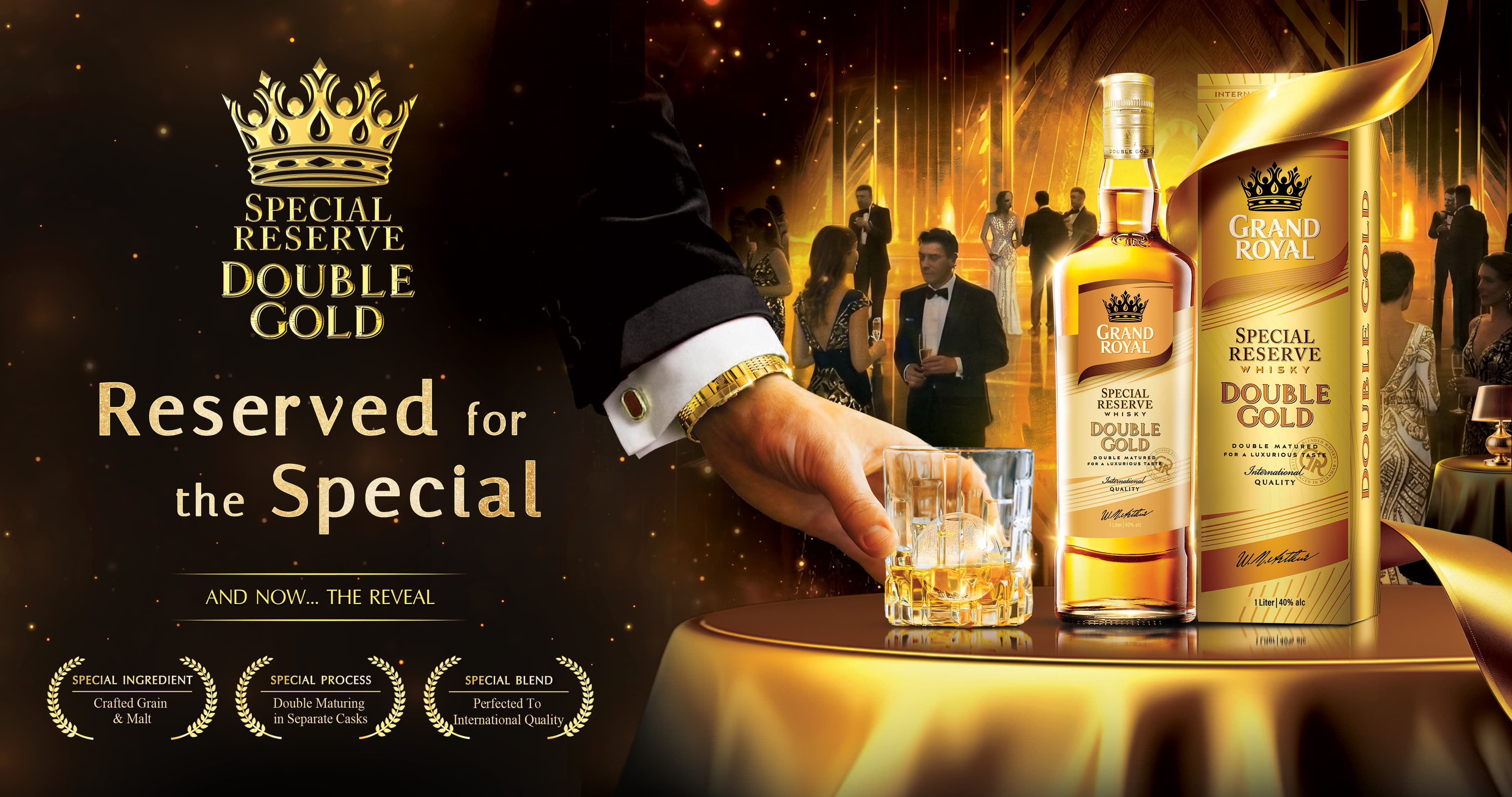 Grand Royal Double Gold New Product Launching slide 2